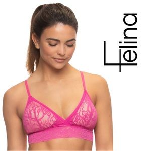 Felina Super Stretchy Lace Triangle Bralette